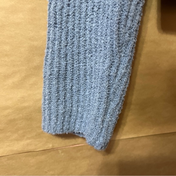 Superdown | NWT Lanah Wrap Sweater Crossover Front Blue Multi Metallic Size L - Picture 7 of 11